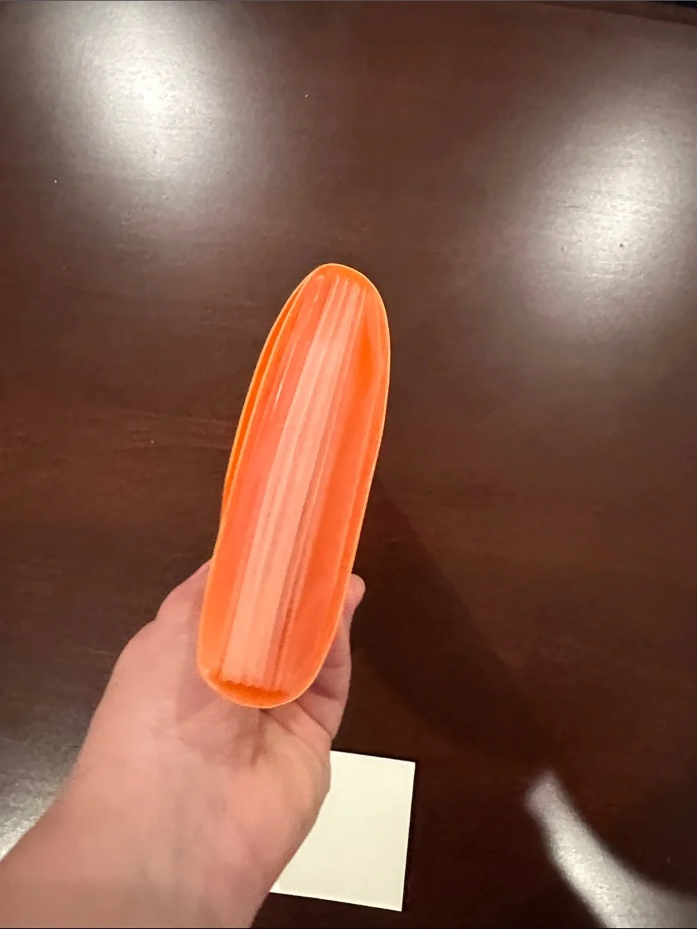 Bright Orange Accordion Envelope Wallet